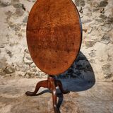 Antique Georgian tilt-top oak table from around 1800 – Round tripod side table 80 cm