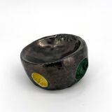 Ronéo black enamelled ceramic pocket emptier by Jean Kounietz