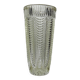 Large moulded glass vase, draped decoration, vintage 1960s.