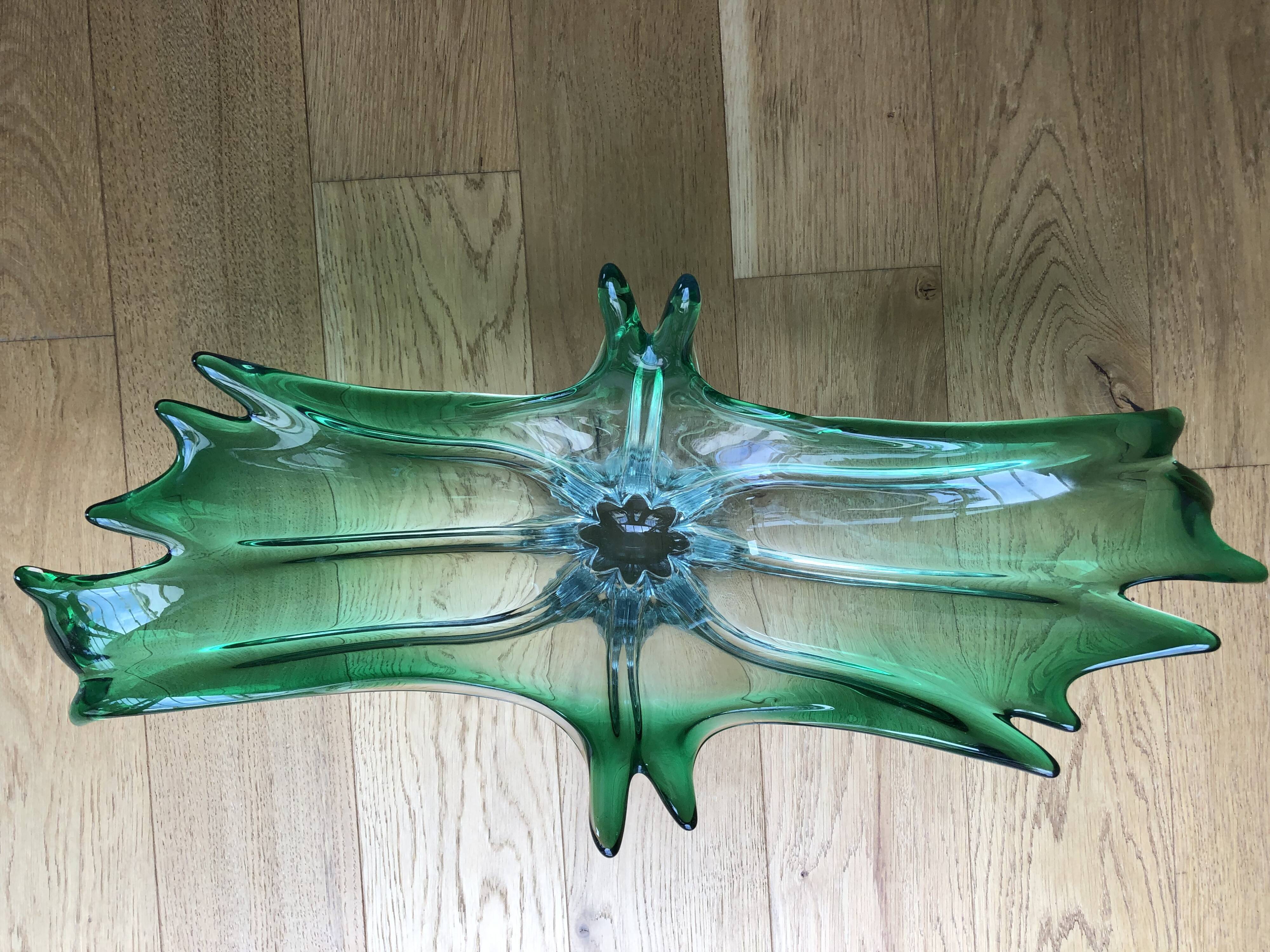 Blown glass fruit cup