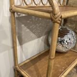 Small Rattan & Bamboo Shelf