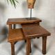 3x brutalist nesting tables