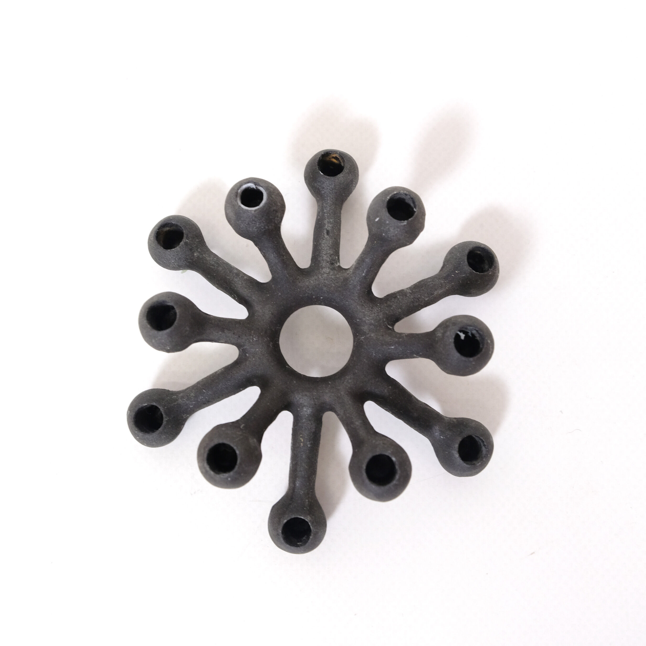 Jens Quistgaard, small cast iron candlestick, Dansk Design, 1960