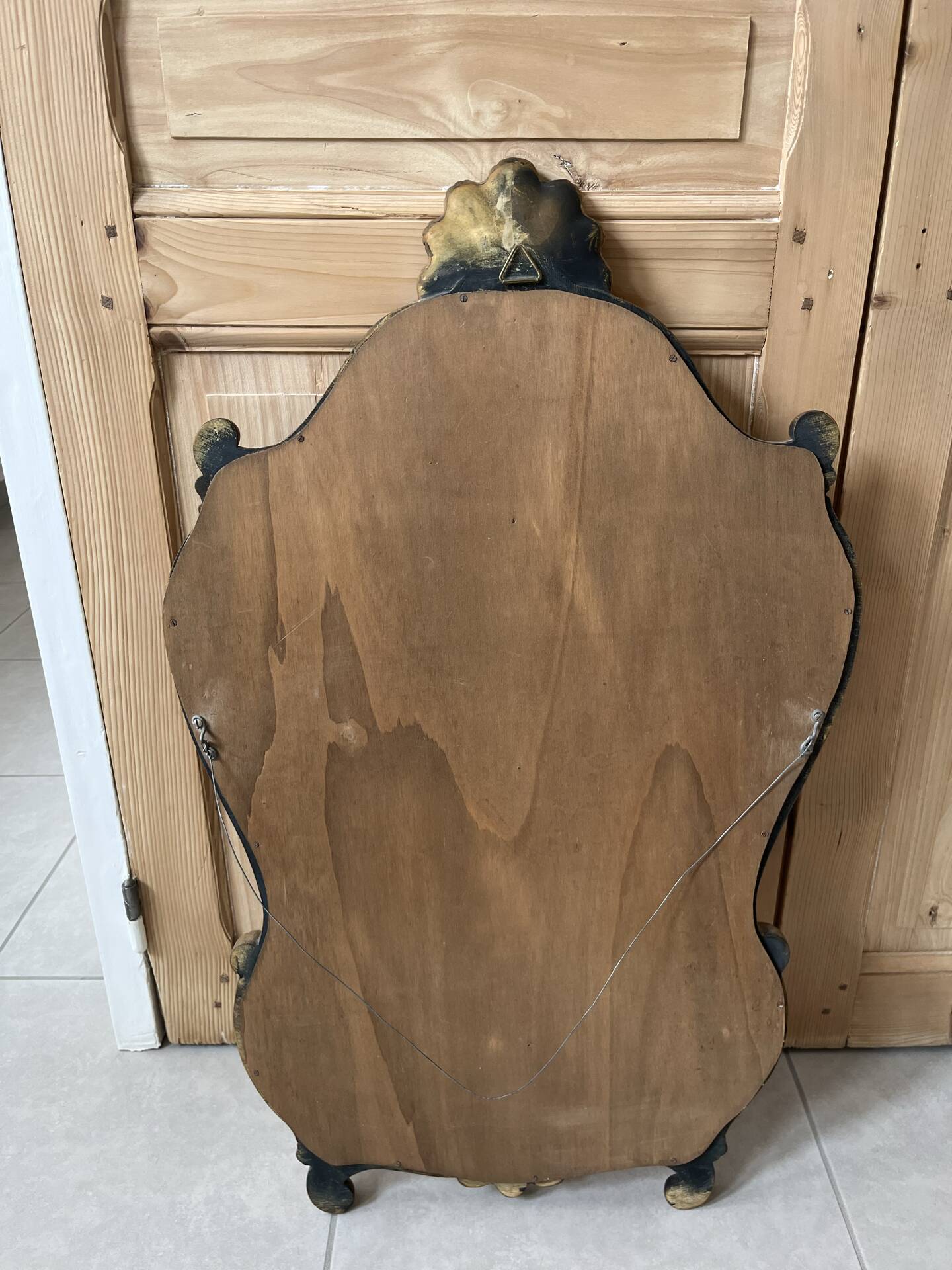 Shell mirror in Louis XV style H89cm