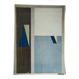 Vintage abstract art poster