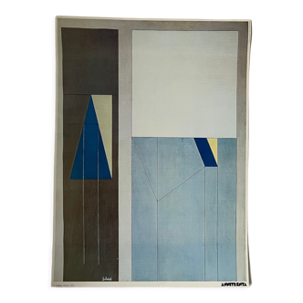Vintage abstract art poster