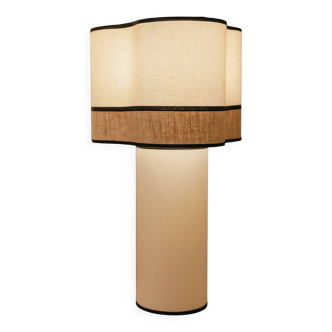 Sergio lamp - white x natural linen
