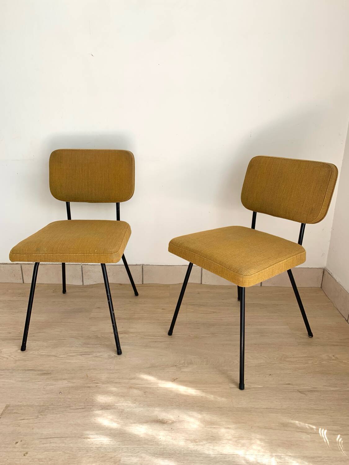 Pair of C57 chairs by Paul Geoffroy for Airborne