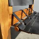 Pair of Scandinavian safari armchairs, 1970s