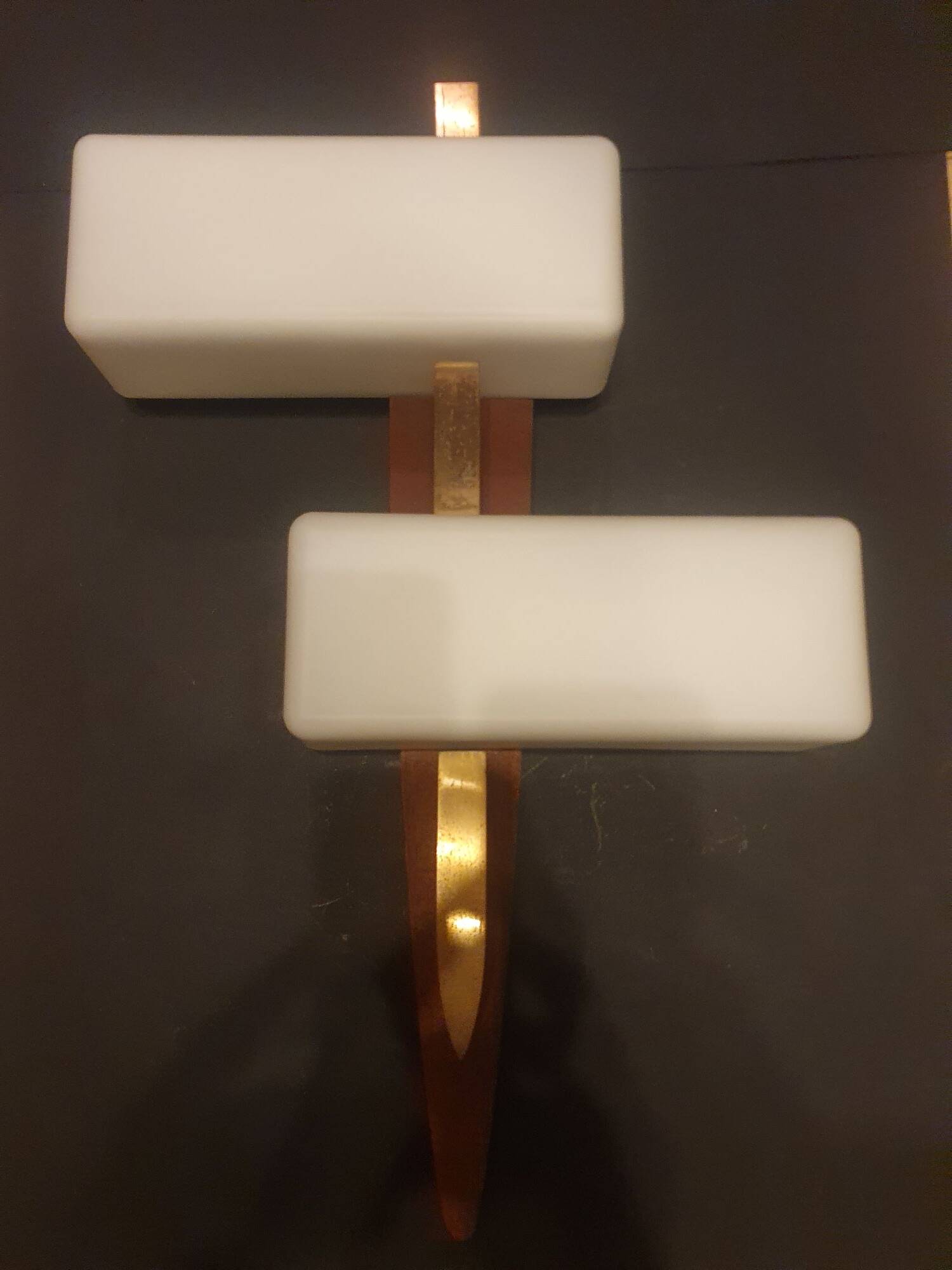 Large wall lamp Lunel from the 1950s