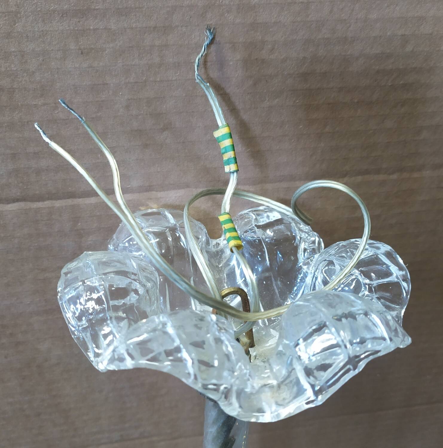 Suspension de Barovier &Toso,Murano,années 40.