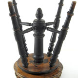 Dutch antique adjustable piano stool