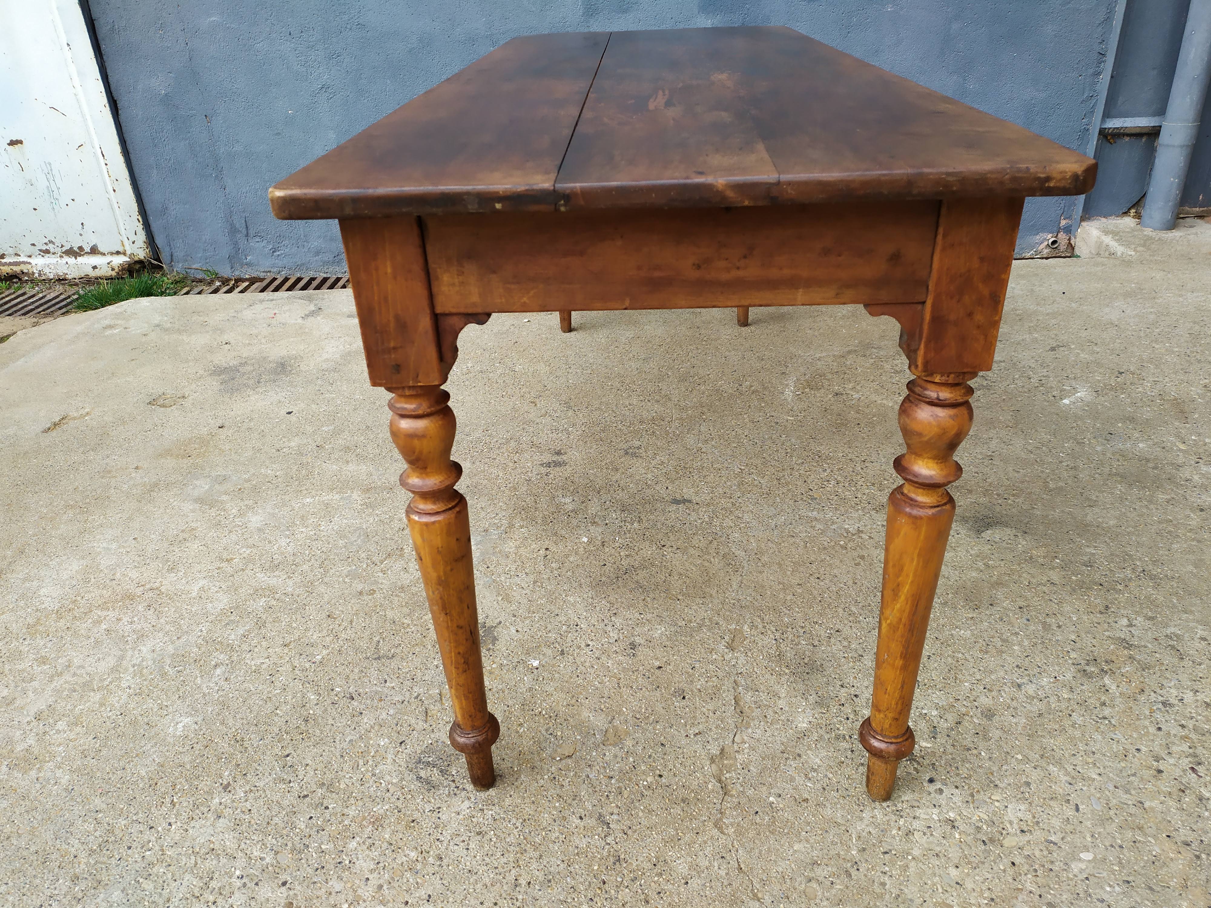 Table de ferme bistrot bois