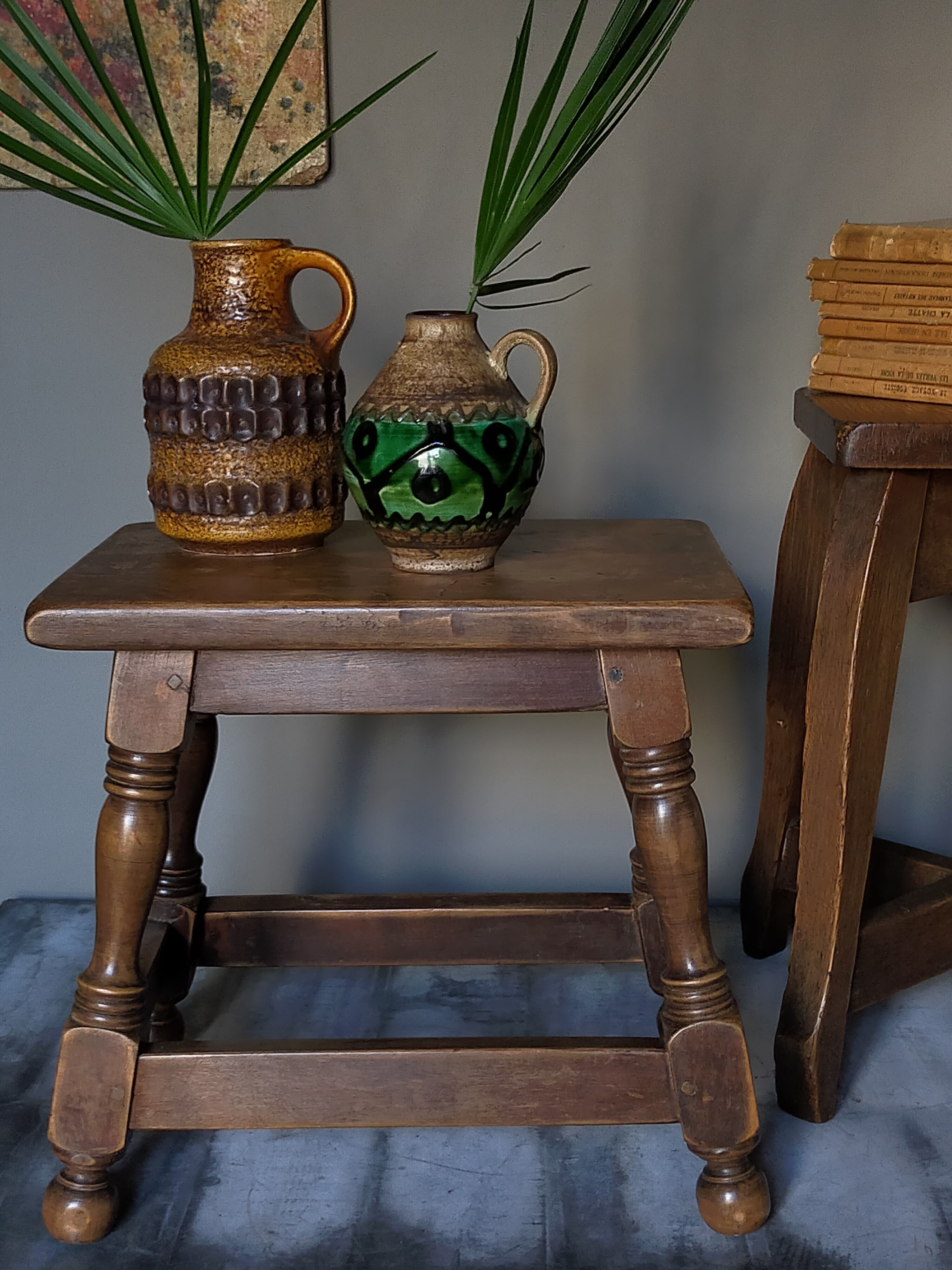 19th century wooden stool