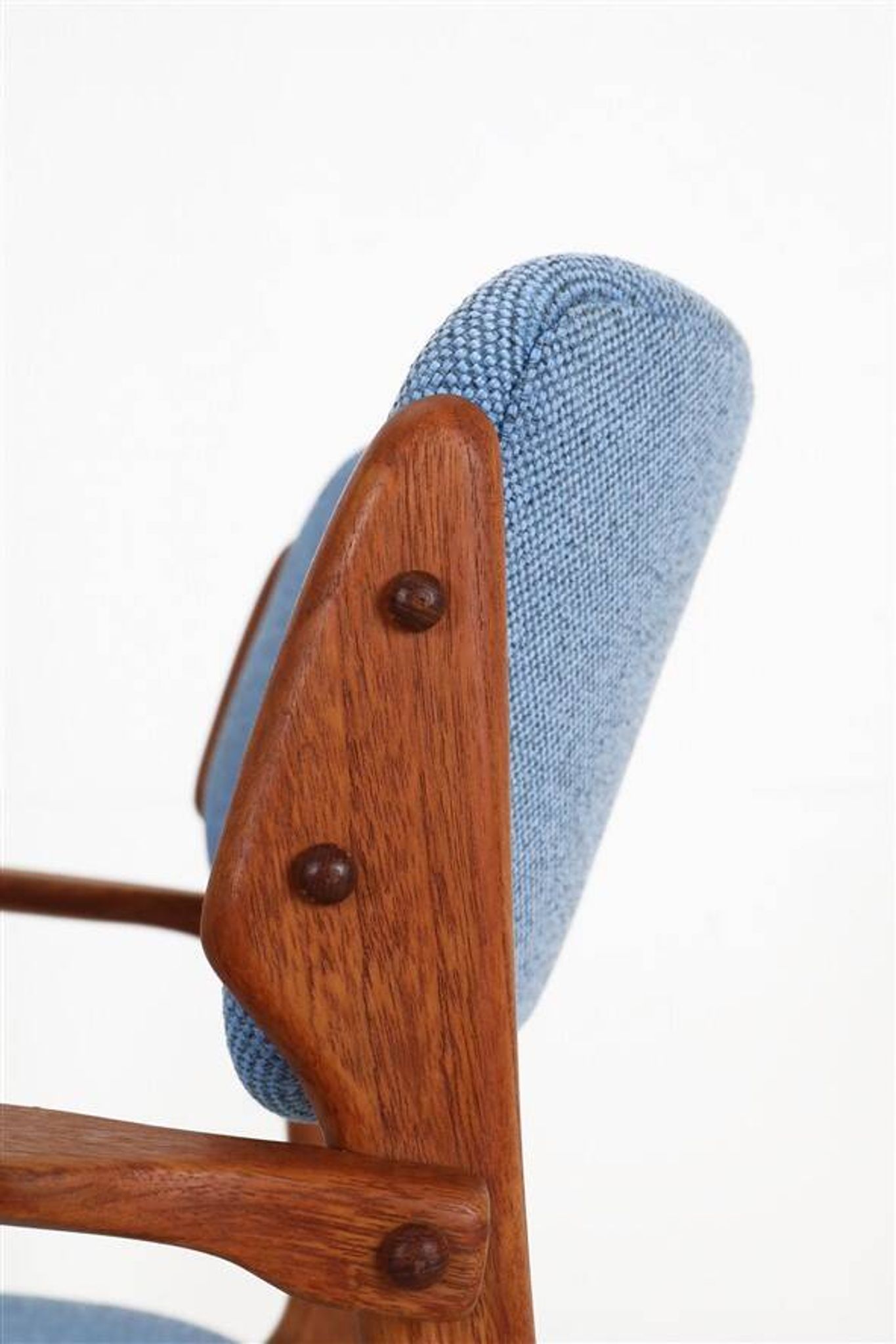 Newly upholstered O.D. Møbler / Erik Buck “Type 50” armchair / teak / mid-century / Danish modern design / Erik Buch