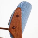 Newly upholstered O.D. Møbler / Erik Buck “Type 50” armchair / teak / mid-century / Danish modern design / Erik Buch