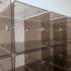 Set of 42 modular plexiglass lockers, Italy, 1970s