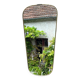 Antique free form mirror vintage design rearview mirror 60 - 33.5 x 61 cm