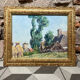 Tableau paysage campagne peinture à l’huile