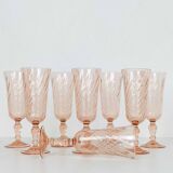 8 flutes a champagne rose