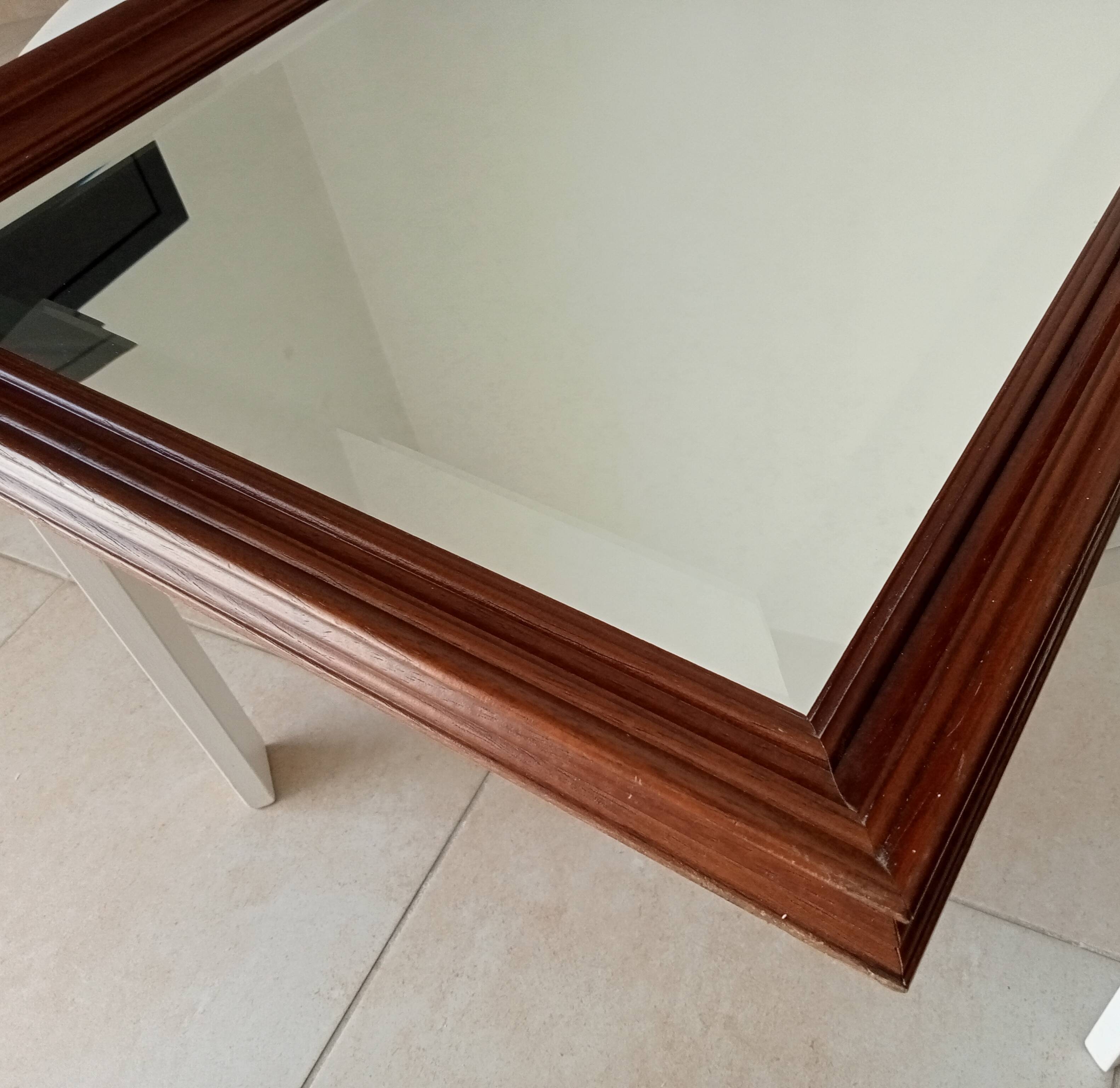 Vintage Italian mirror, beveled glass, 1960s