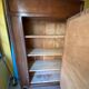 Oval mirror wardrobe