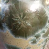 Ceramic vase iridescent decoration