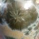 Ceramic vase iridescent decoration