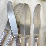 6 vintage stainless steel knives made in France