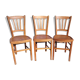 3 bistrot chairs years 60
