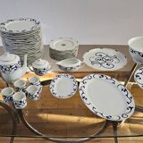 Limoges porcelain service Letang Remy, Odessa Pearl China collection.