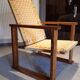 Old brutalist armchair