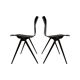Pagholz Galvanitas S22 stackable school chair dark brown