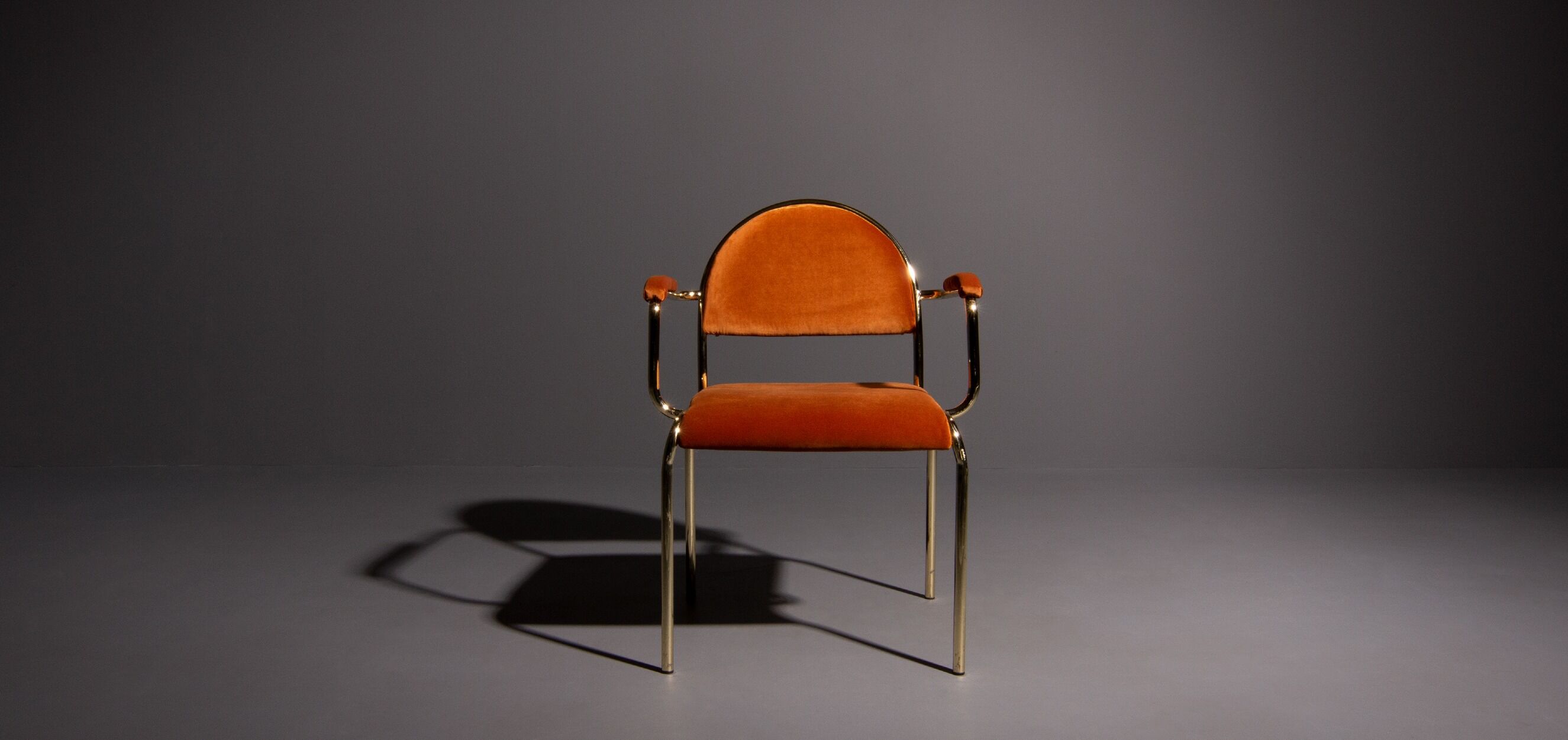 Hollywood Regency chair with or without armrest