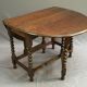 Table pliante en chêne des années 1900