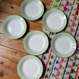 Set of 6 soup plates H7890 from L'Amandinoise