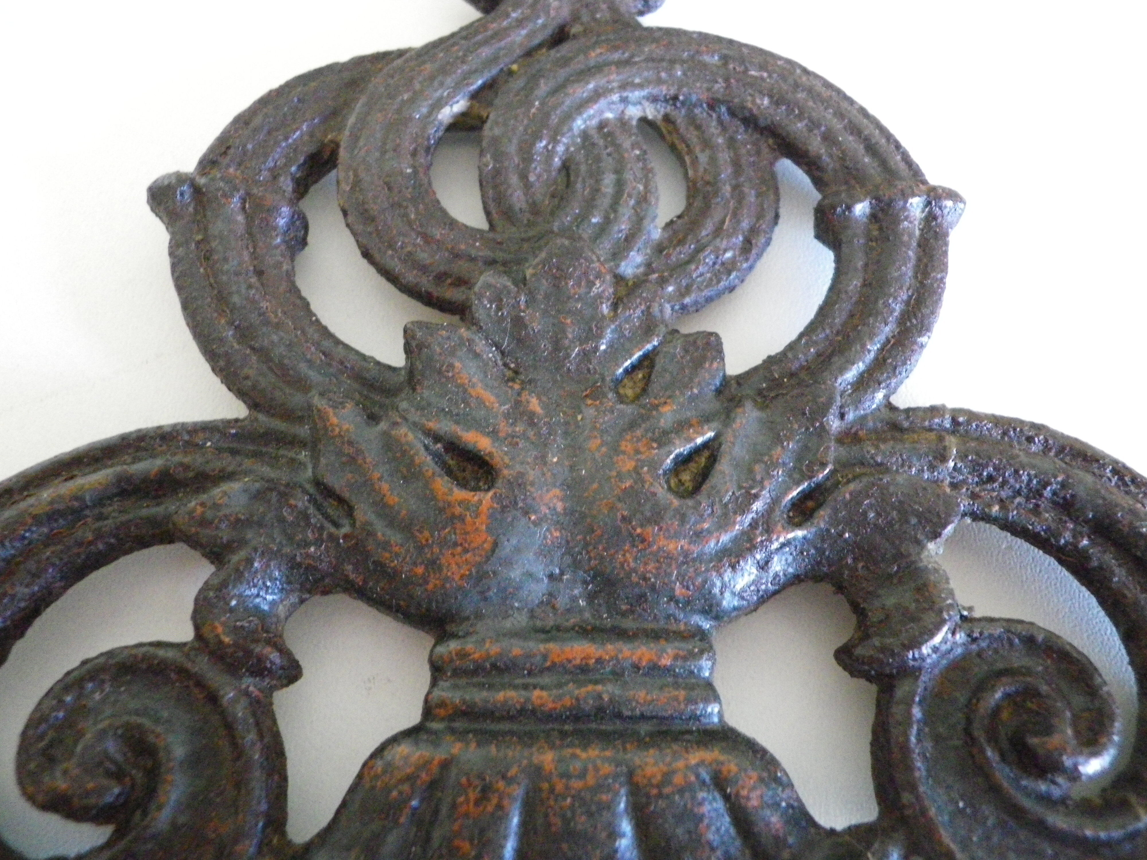 Old metal door ornament - 1930s