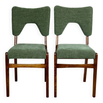 Hałas Vintage chairs green-olive vintage - 2 pieces - set