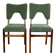 Chaises Vintage Hałas vert-olive vintage - 2 pièces - ensemble