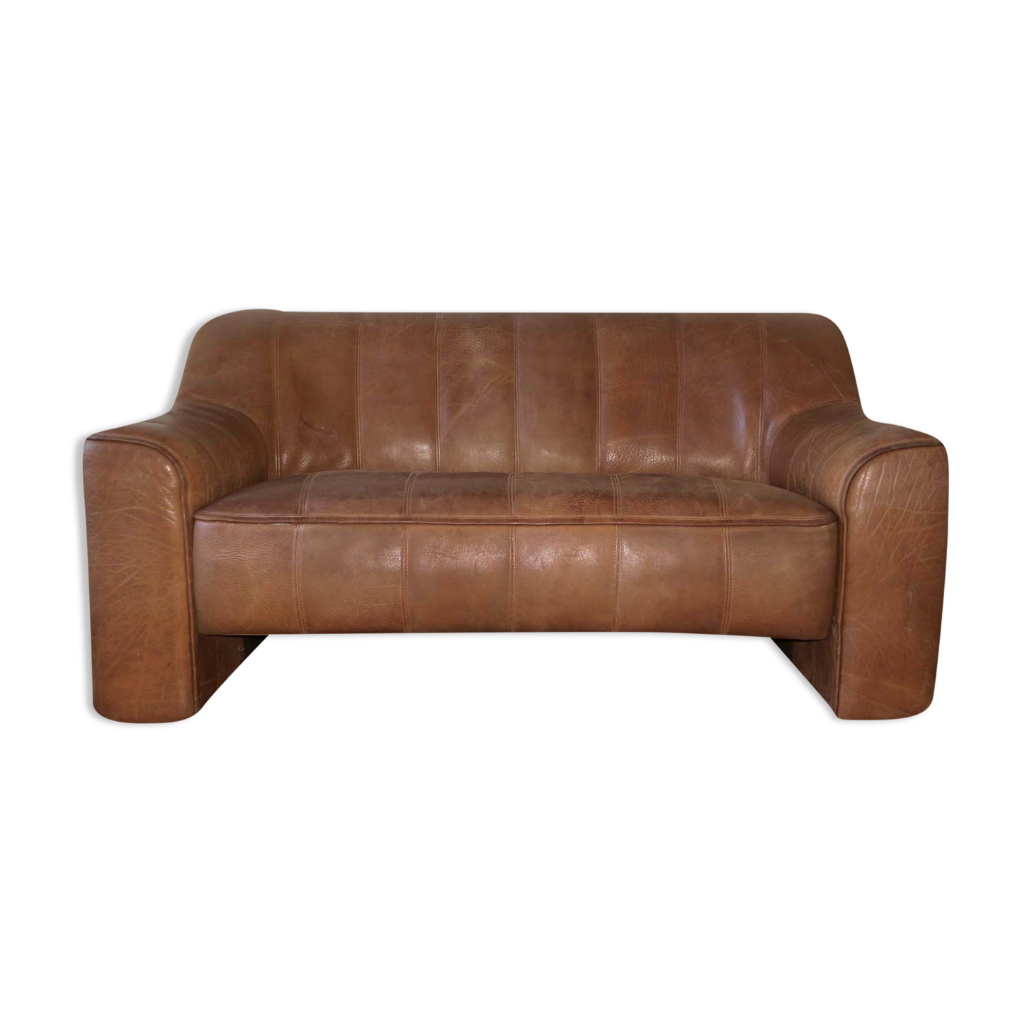 De Sede Model DS 44 Buffalo Leather Sofa, 1970s