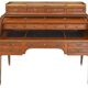 Bureau à cylindre de style Louis XVI en marqueterie