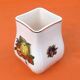 Polychrome ceramic vase fruit decoration (apples, grapes, pears...)