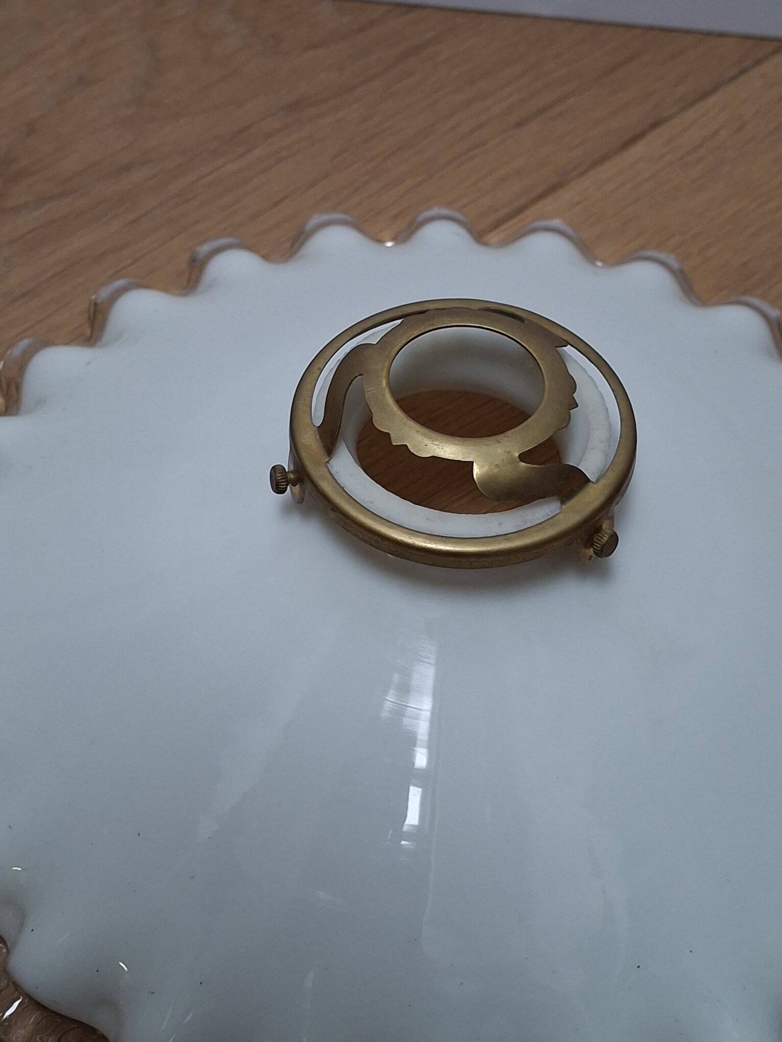 Opaline pendant light, also known as lace, 1950