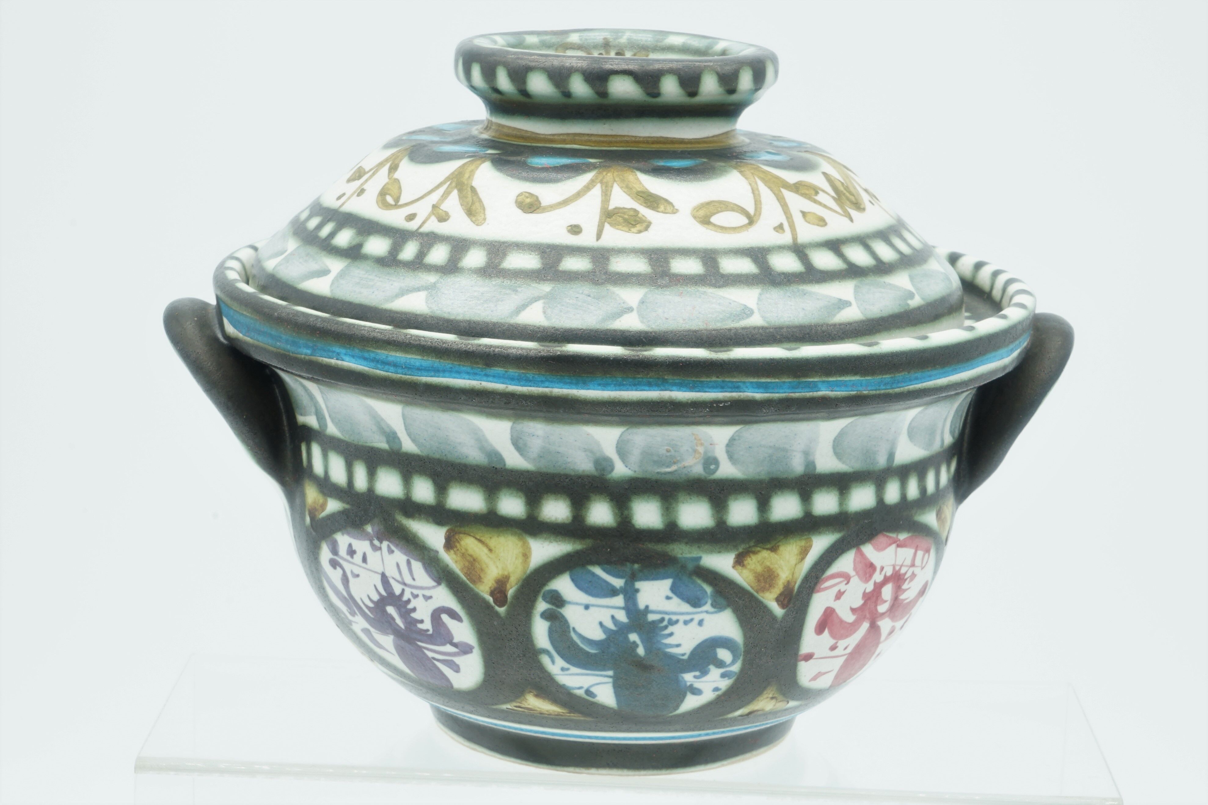 Quimper ceramics, Keraluc André Helguen dish and tureen