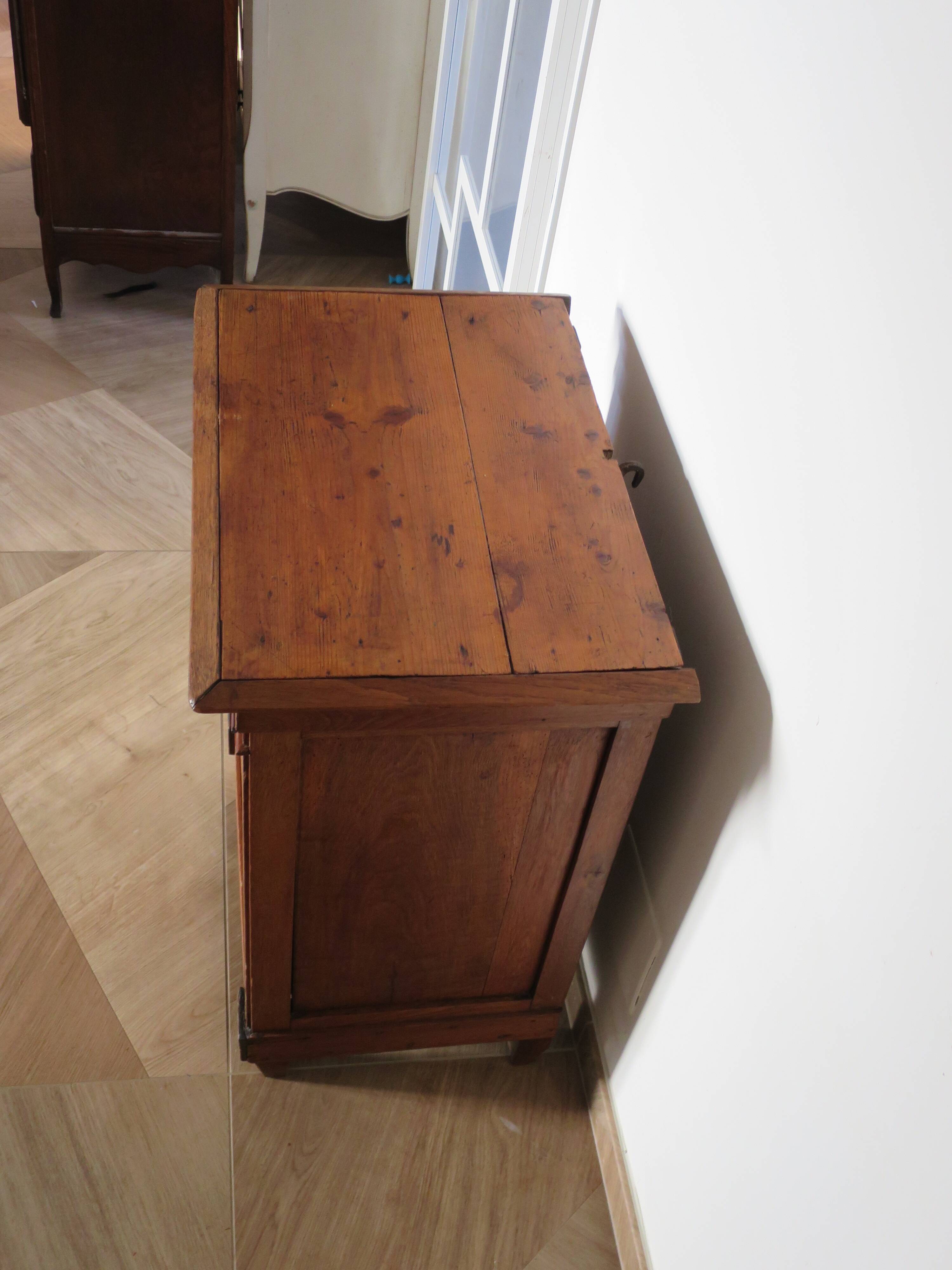 Jam cupboard - small sideboard - light oak stain - Directoire style