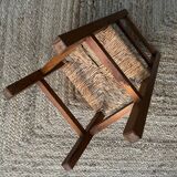 Rustic straw chair