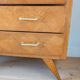 Commode vintage en bois et pieds compas