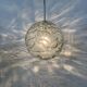 Doria leuchten glass hanging lamp , 1970s