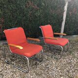 Pair of MB lounge chairs by Marcel Breuer for Knoll