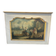 Antique Fireplace Trumeau in Louis XV Style - Gallant / Pastoral Scene at the